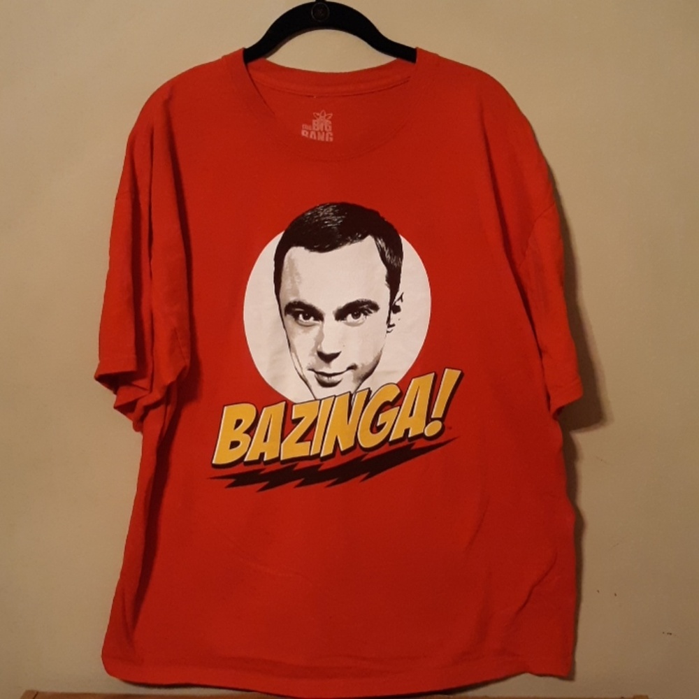 Big Bang Theory Jim Red Crew Neck Tee size XL